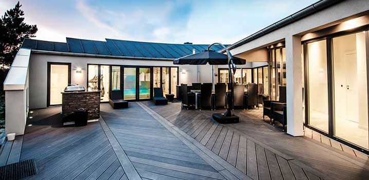 Stort Luksus Sommerhus Terrasse